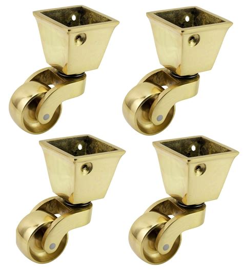 brass caster wheels|More.